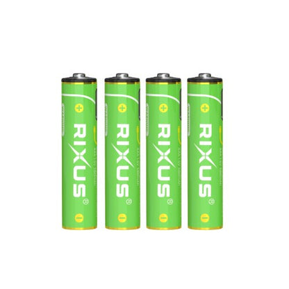 Rixus RXAA07 Oplaadbare AAA Batterijen 880mWh – 4 Stuks – Met USB-C Kabel