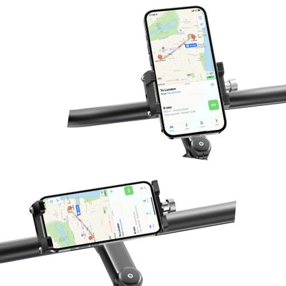 Rixus RXHB06 Fiets Telefoonhouder – Universeel Verstelbaar – Stuurhouder voor Smartphone – Zwart