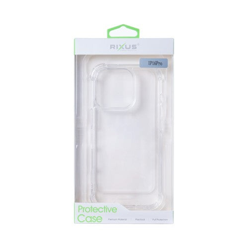 Rixus Armor-X - Telefoonhoesje - Anti-Burst Beschermhoes - Transparant Design - iPhone 16 Pro