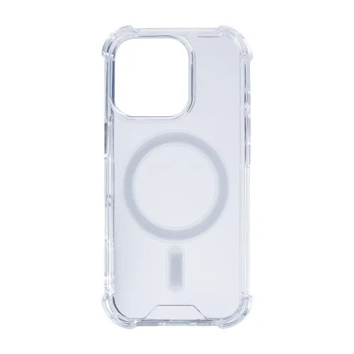 Rixus Anti-Burst - Telefoonhoesje - MagSafe Beschermhoes - Transparant TPU - iPhone 16 Pro