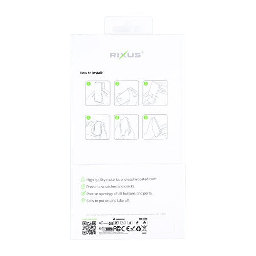 Rixus Mag Carbon – iPhone 16e/17e Hoesje – MagSafe Compatibel – Carbon Design – Titanium Black