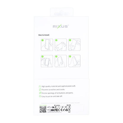 Rixus Mag Carbon – iPhone 16e/17e Hoesje – MagSafe Compatibel – Carbon Design – Titanium Black