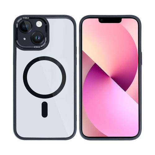 Rixus Classic 04 – Telefoonhoesje – MagSafe Case – Zwart – iPhone 14 Plus