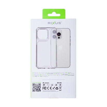 Rixus Armor-X – Telefoonhoesje – Anti-Shock Beschermhoes – Transparant TPU – iPhone 16 Pro