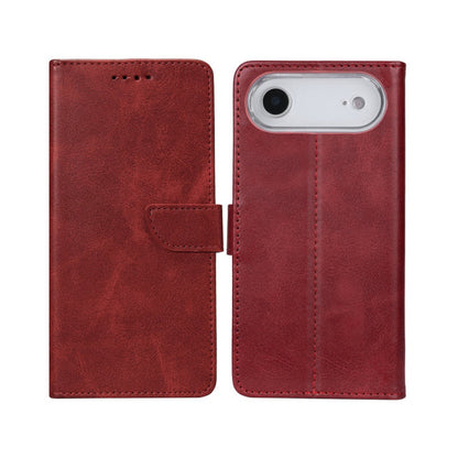 iPhone 17 Air Bookcase hoesje portemonnee- Rixus - Donkerrood