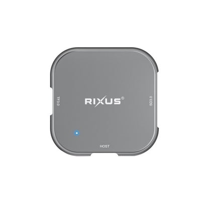 Rixus RXCR23 – Magnetische SD Kaartlezer – USB-C – Grijs
