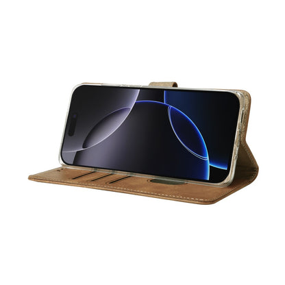 iPhone 17 Pro Max Bookcase hoesje portemonnee- Rixus - Lichtbruin