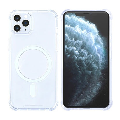 Rixus Anti-Burst – Telefoonhoesje – MagSafe Case – Transparant TPU – iPhone 11 Pro
