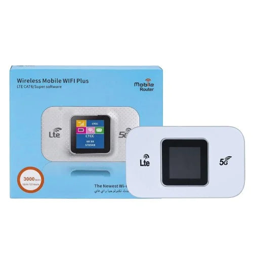 4G Mobiele WiFi Router – Draagbare Hotspot – Snel & Compact – Wit