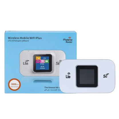 4G Mobiele WiFi Router – Draagbare Hotspot – Snel & Compact – Wit