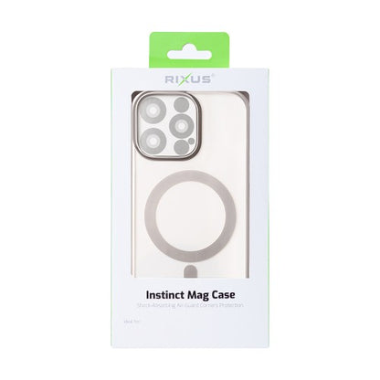 Rixus Instinct Mag Case – Telefoonhoesje – MagSafe Case – Titanium Grijs – iPhone 12 Pro Max