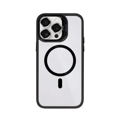 Rixus Classic 03 Hoesje met MagSafe iPhone 15 Pro Max – Zwart – TPU Beschermhoes