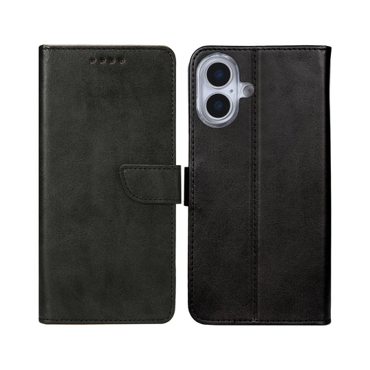 iPhone 17 Bookcase hoesje portemonnee- Rixus - Zwart