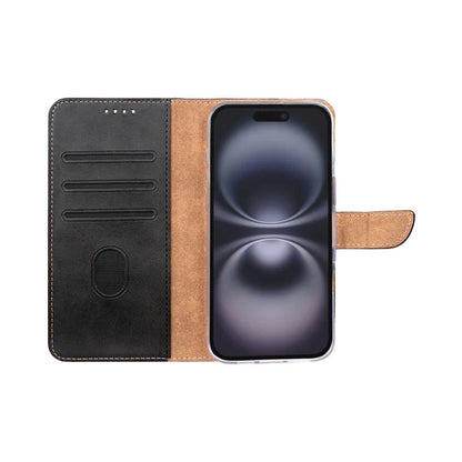 iPhone 17 Bookcase hoesje portemonnee- Rixus - Zwart