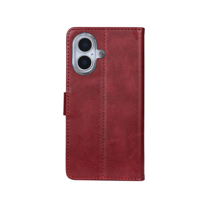 iPhone 17 Bookcase hoesje portemonnee- Rixus - Donkerrood