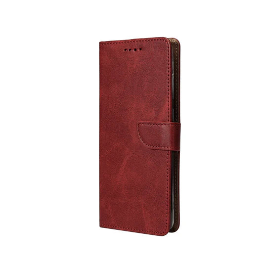 iPhone 17 Bookcase hoesje portemonnee- Rixus - Donkerrood