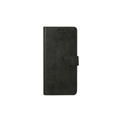 Rixus Bookcase – Telefoonhoesje – Wallet Case – Kunstleer – Zwart – iPhone 14 Plus