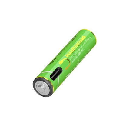 Rixus RXAA07 Oplaadbare AAA Batterijen 880mWh – 4 Stuks – Met USB-C Kabel