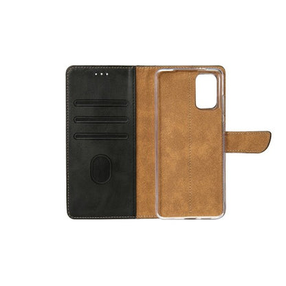 Rixus Bookcase – Telefoonhoesje – Wallet Case – Kunstleer – Zwart – iPhone 14 Plus