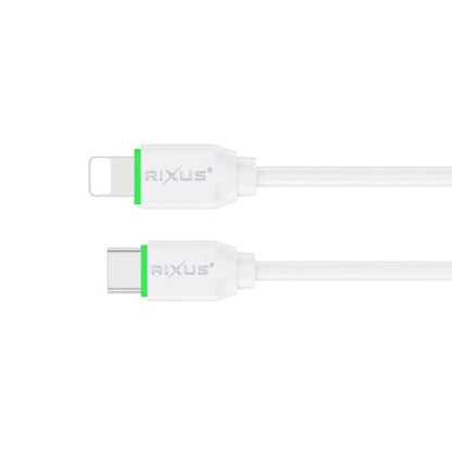Rixus RX2022 USB-C naar Lightning Kabel 1m – Snelle Oplading & Gegevensoverdracht