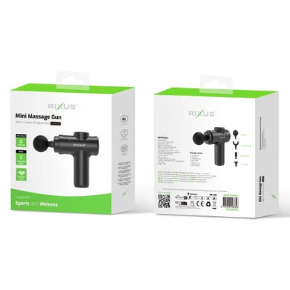 Rixus RXMG02 – Massage Gun – Spiermassage gun– Zwart