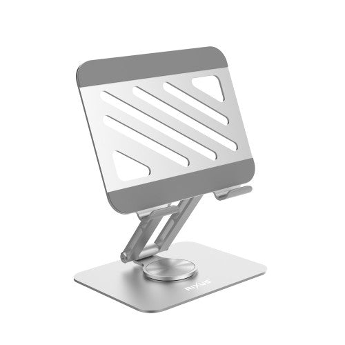 Rixus RXHW45 Opvouwbare Tablet Standaard – Verstelbaar Bureauhouder – Aluminium – Zilver