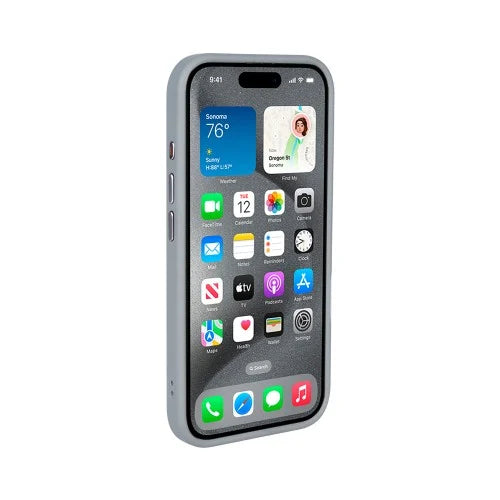Rixus Mag Carbon – Telefoonhoesje – MagSafe Case – Carbon Design – Titanium Grijs – iPhone 14 Pro Max