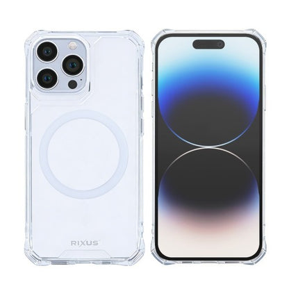 Rixus Armor-X Anti Shock – Telefoonhoesje – MagSafe Beschermhoes – Transparant TPU – iPhone 14 Pro