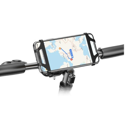 Rixus RXHB61 Siliconen Fiets Telefoonhouder – Universeel & 360° Draaibaar – Stuurhouder Smartphone – Zwart