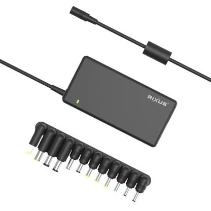 Rixus RXLC09 90W 19V Universele Laptop Oplader – Inclusief Plug Tips – Zwart
