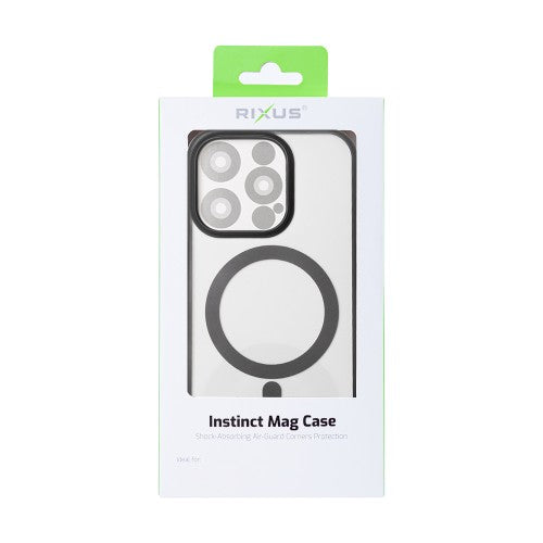 Rixus Instinct Mag – Telefoonhoesje – MagSafe Case – Beschermhoes – Zwart – iPhone 15 Pro Max
