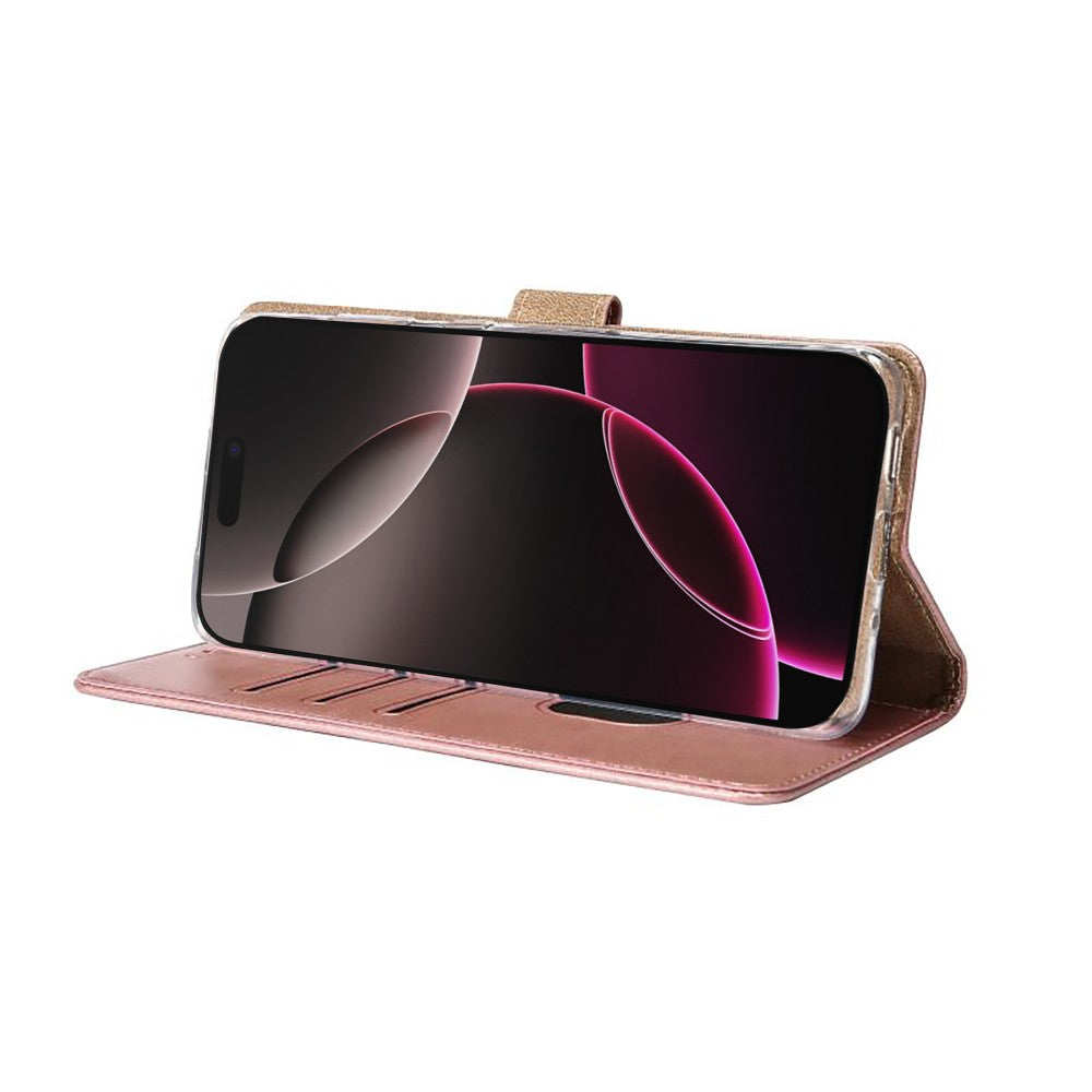 iPhone 17 Pro Bookcase hoesje portemonnee- Rixus - Roze