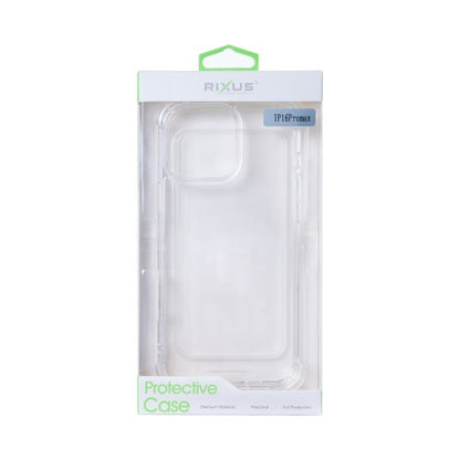 Rixus Anti-Burst – Telefoonhoesje – Beschermhoes – Transparant TPU – iPhone 16 Pro Max