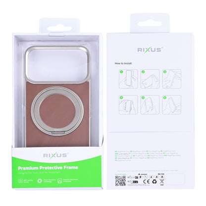 Rixus MagWrap Case voor Apple iPhone 17 Pro – Bruin