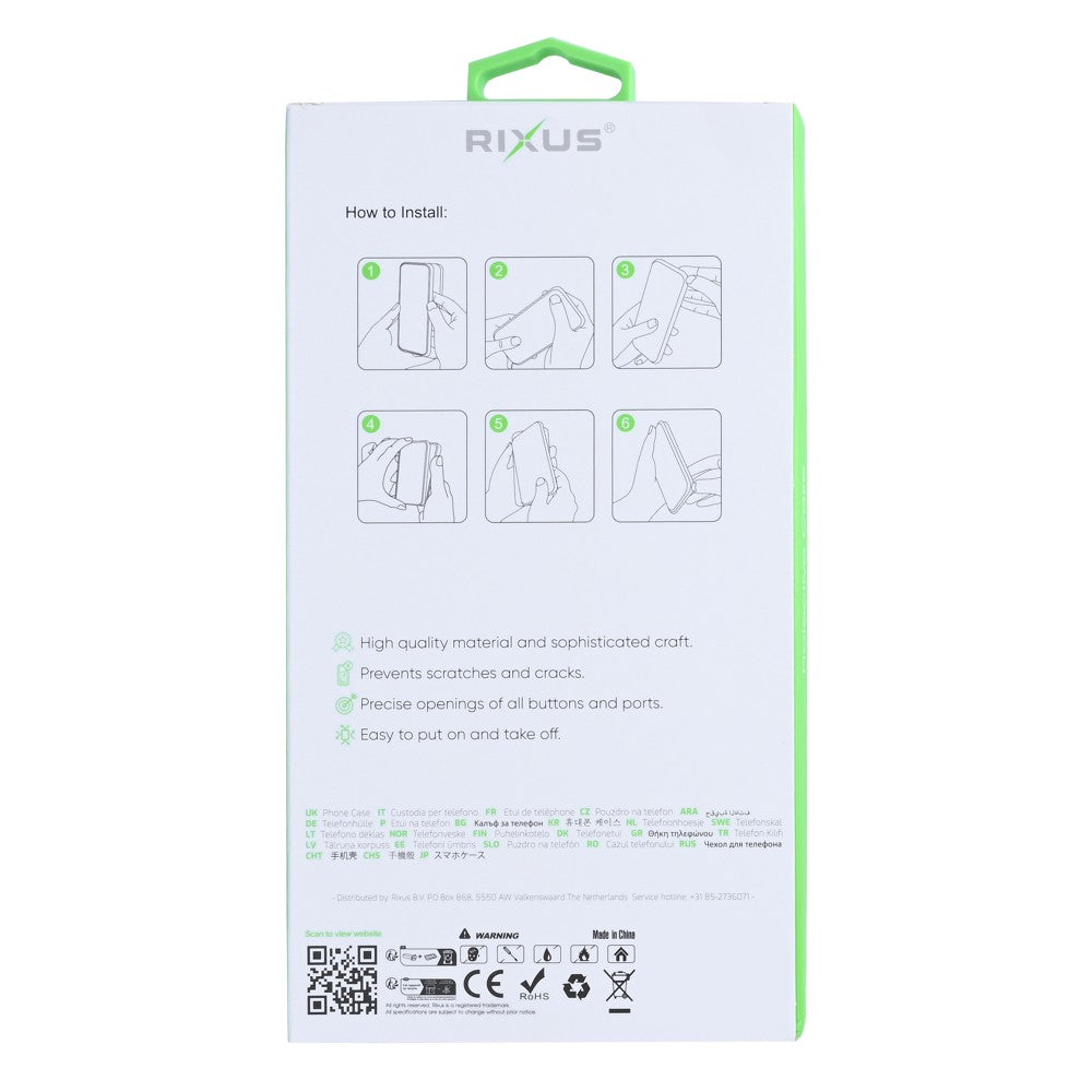 iPhone 17 Air Telefoonhoesje met MagSafe - Rixus Anti-Burst Case Telefoonhoesje - Transparent