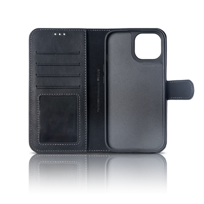Rixus Duo Magnetische Afneembare Wallet Case Apple iPhone 15 – Zwart (2-in-1 Hoesje met Pasjeshouder)