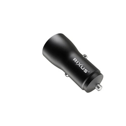 Rixus RXCC12 38W Autolader Snellader – USB-C & USB-A – Voor iPhone & Android – Zwart
