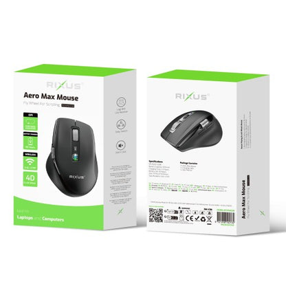 Rixus RXWM05B Aero Max Wireless Mouse – Zwart