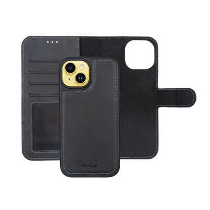 Rixus Duo – Telefoonhoesje – Magnetische Wallet Case – Afneembaar 2-in-1 Design – Zwart – iPhone 14
