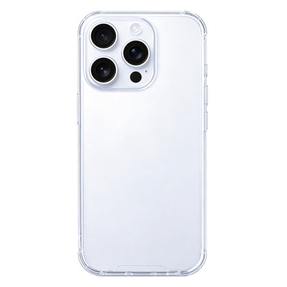 Rixus Anti-Burst Hoesje voor iPhone 15 Pro – Transparant – Schokbestendige TPU Beschermhoes