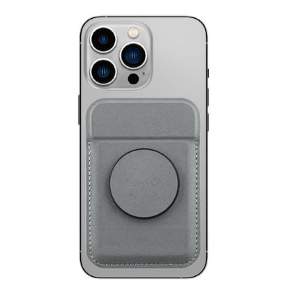 Rixus RXCH20B MagSafe Kaarthouder – Magnetische Pasjeshouder voor iPhone – Compact & Stijlvol – Lichtgrijs