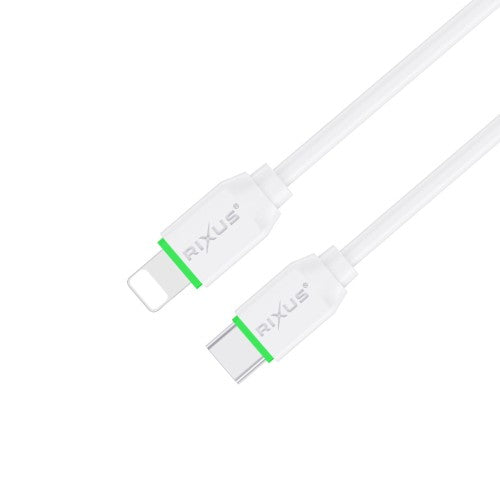 Rixus RX2022 USB-C naar Lightning Kabel 1m – Snelle Oplading & Gegevensoverdracht