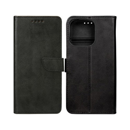 Rixus Bookcase – Telefoonhoesje – Wallet Case met Klep – Zwart Kunstleer – iPhone 16 Pro Max