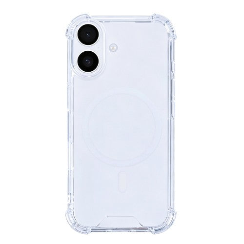 Rixus Anti-Burst – Telefoonhoesje – MagSafe Case – Transparant TPU – iPhone 16 Plus