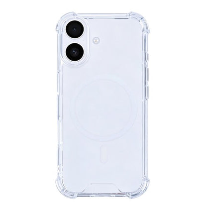 Rixus Anti-Burst – Telefoonhoesje – MagSafe Case – Transparant TPU – iPhone 16 Plus