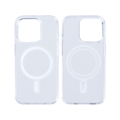 Rixus Magnetic Clear Case Apple iPhone 15 Pro – Transparant Hoesje met MagSafe – TPU Beschermhoes