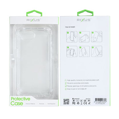 Rixus Anti-Burst – iPhone 16e/17e Hoesje – Schokbestendig – Slank Design – Transparant