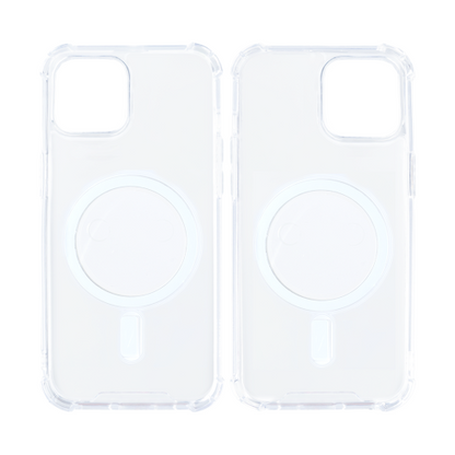 Rixus Anti-Burst – Telefoonhoesje – MagSafe Case – Transparant TPU – iPhone 12 / 12 Pro