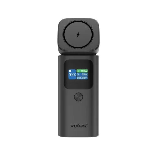 Rixus RXPB15 15000mAh Powerbank 100W – Magnetisch – Met Display – Snellader – Donkergrijs
