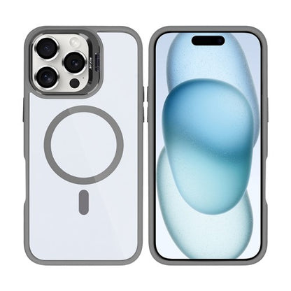 Rixus Classic 03 – Telefoonhoesje – MagSafe Beschermhoes – Titanium Grey Design – iPhone 16 Pro Max